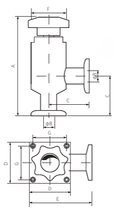 Клапан KF50 электромагнитный прямой (нерж. сталь)