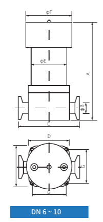 Клапан KF10 электромагнитный прямой (алюминий)  